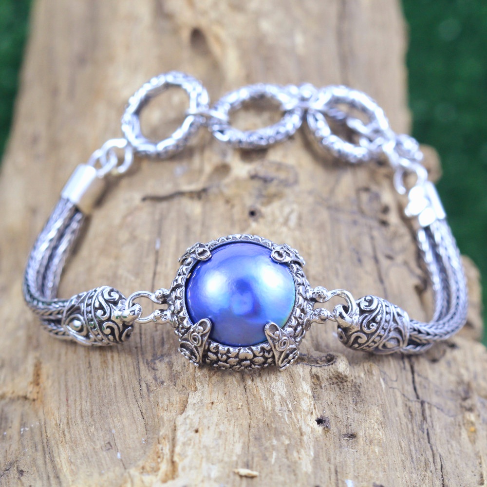 Gelang Perak Mutiara Mabe