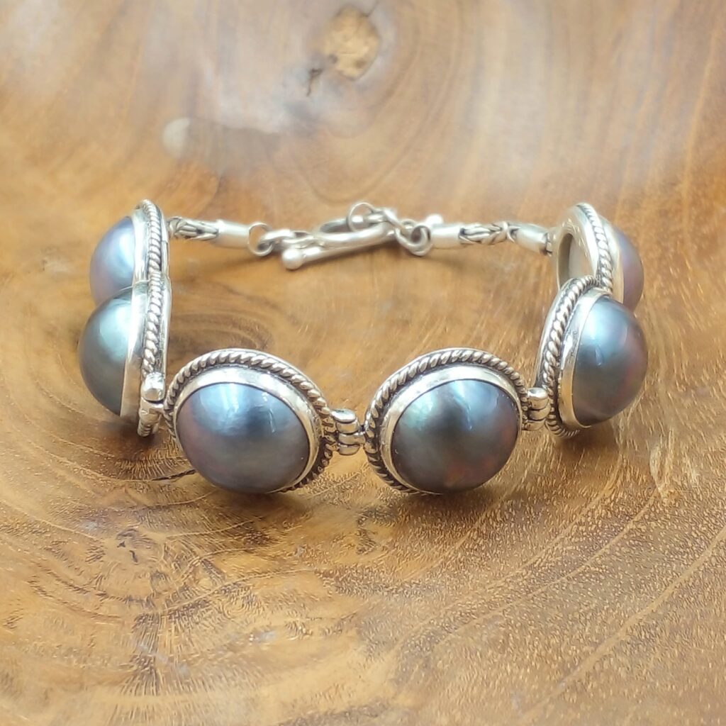 Gelang Perak Mutiara Mabe