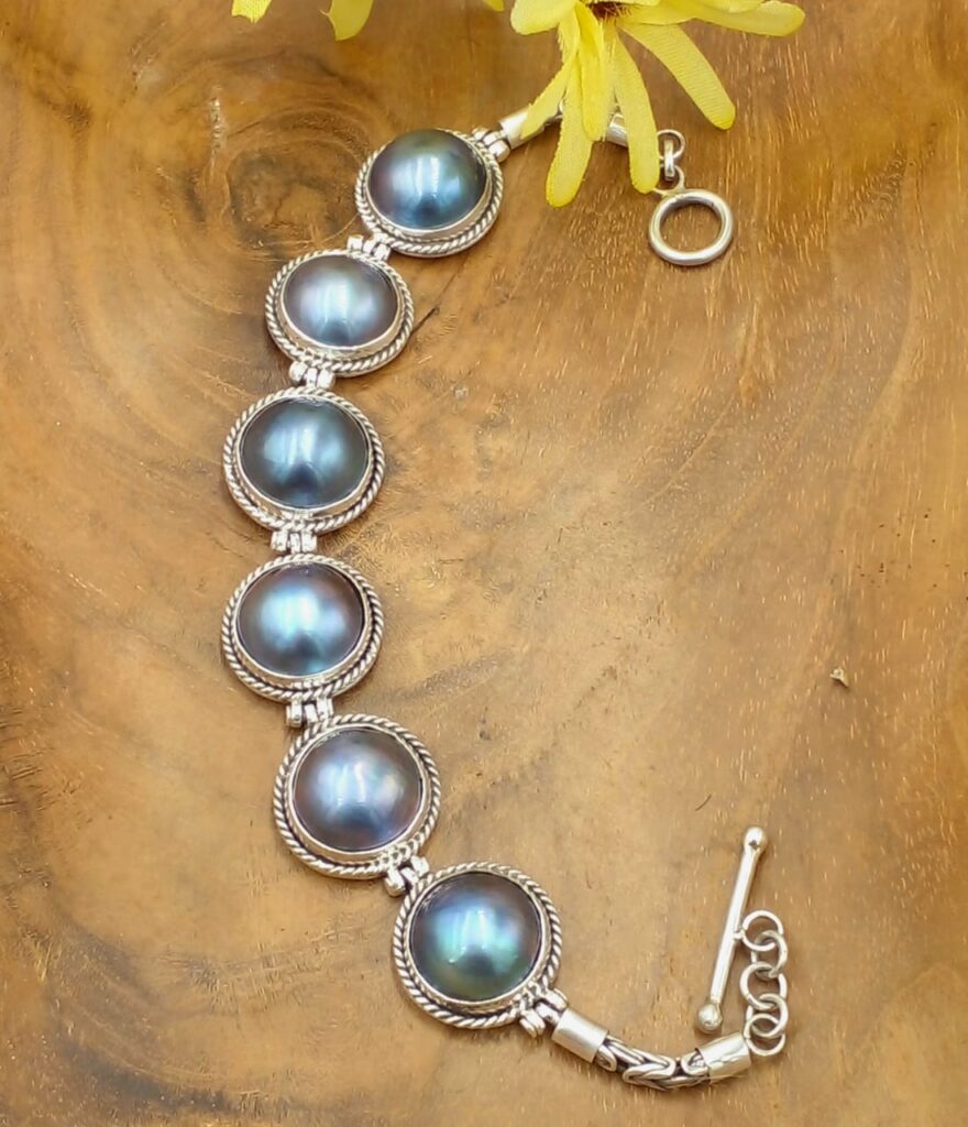 Gelang Perak Mutiara Mabe