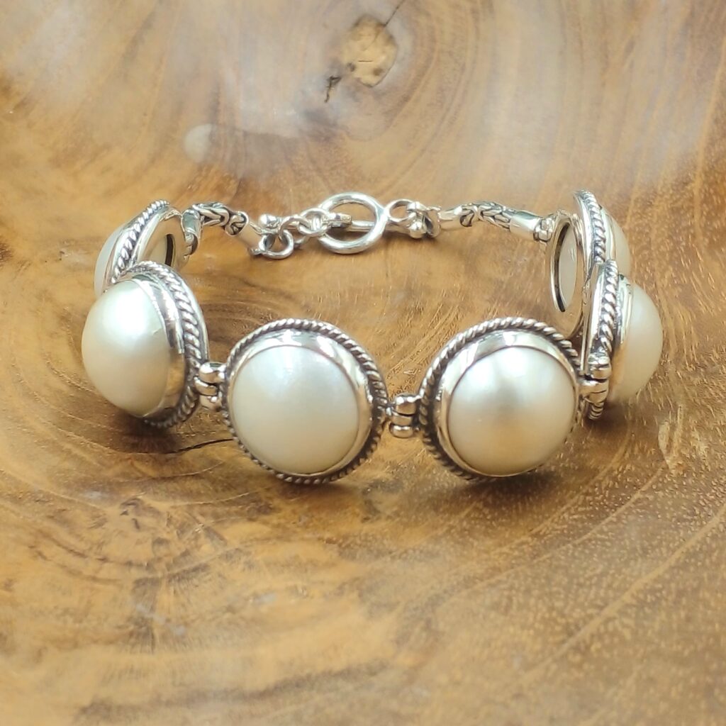 Gelang Perak Mutiara Mabe