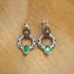 Anting Tusuk Perak Bali Permata