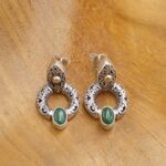 Anting Tusuk Perak Bali Permata