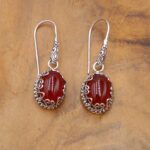 Anting Perak Bali Permata