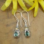 Anting Perak Bali Permata