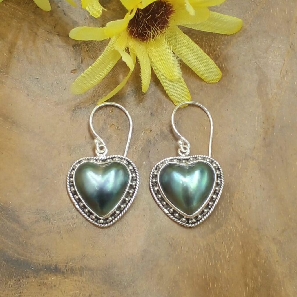 Anting Perak Mutiara Mabe