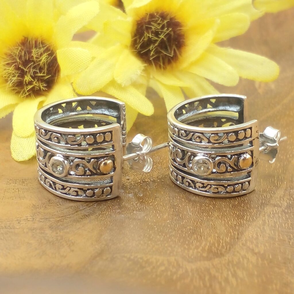 Anting Tusuk Perak Bali