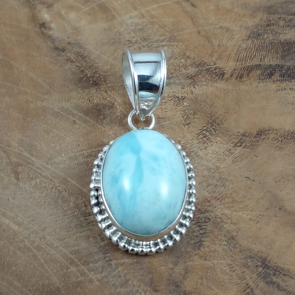 Liontin Perak Larimar Mix