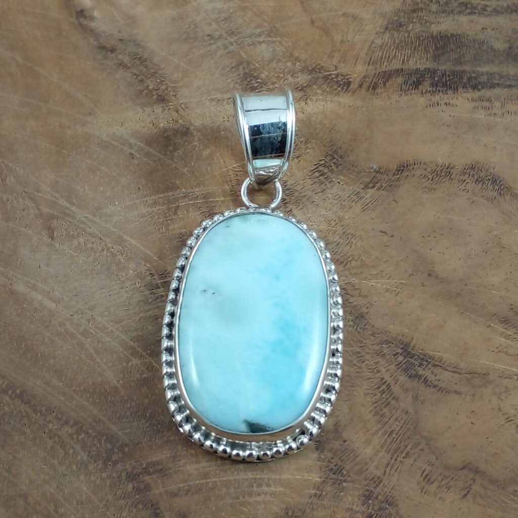 Liontin Perak Larimar Mix