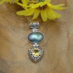 Liontin Perak Bali Mutiara Permata