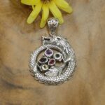 Liontin Naga Perak Permata