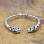 Gelang Cuff Perak Permata