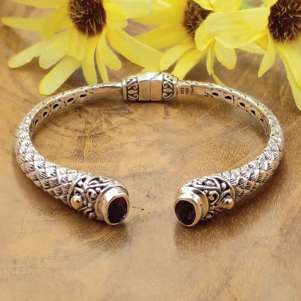 Gelang Guff Perak Bali Permata