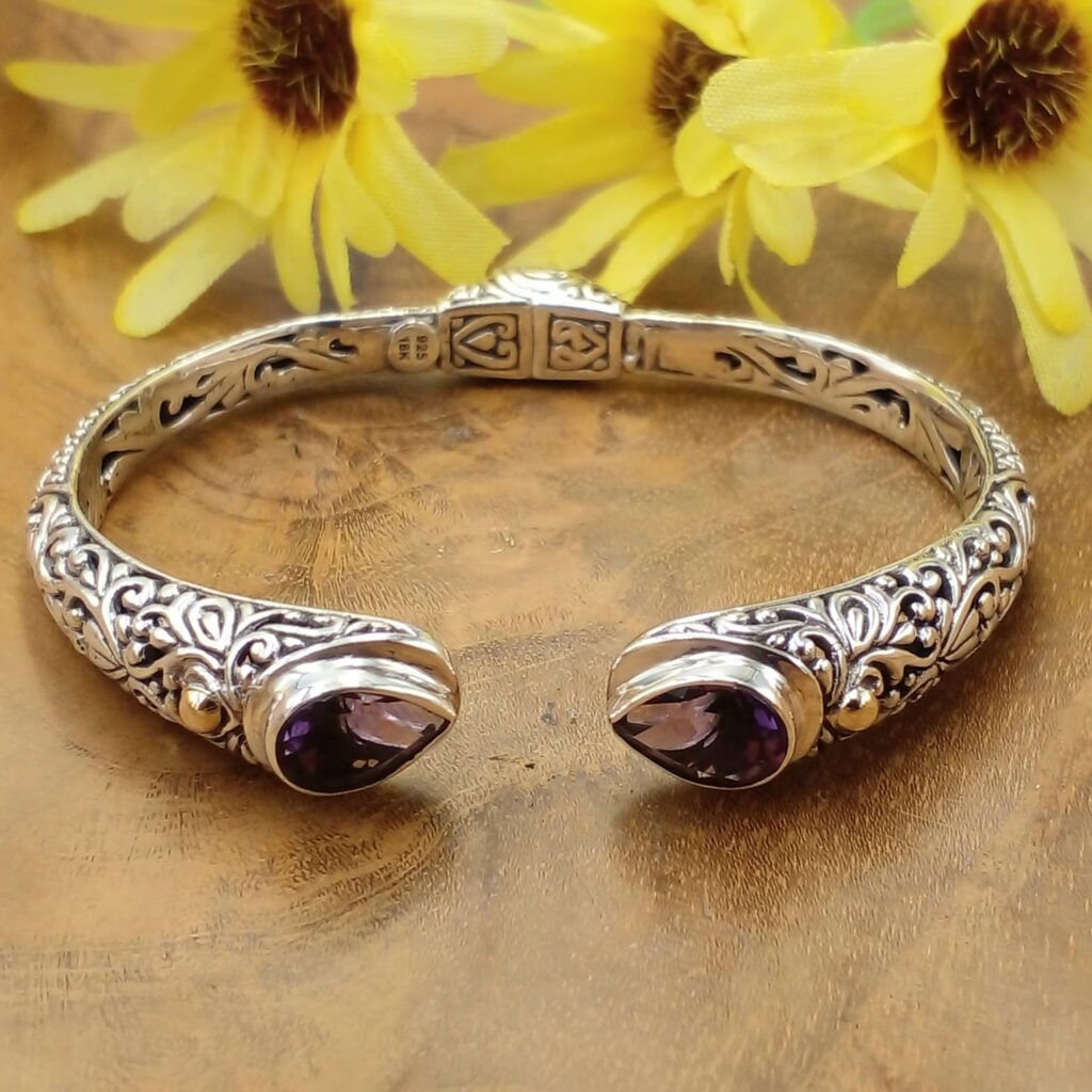 Gelang Cuff Perak Bali